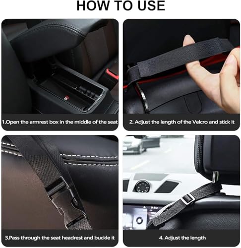 Sunlightxs Car Net Pocket Handbag Holder，Purse Holder For Car Between Seats，Leather Seat Back Organizer Mesh Large Capacity Bag，Handbag Between The Two Seats Of The Car thumb #5