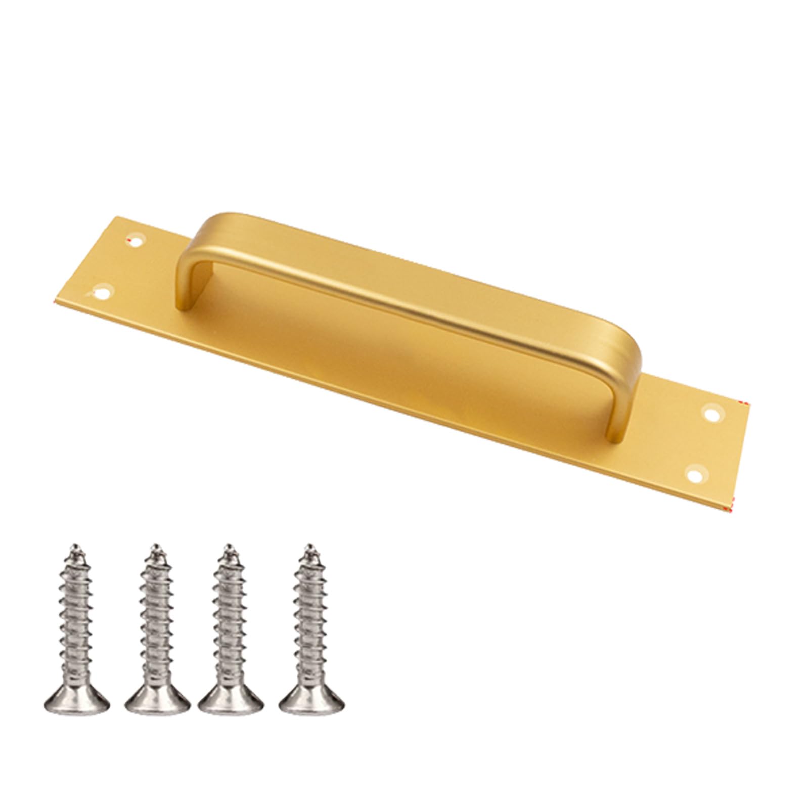 Shyyoulqe Gold Modern Sliding Door Pull Sturdy Aluminum Alloy Accessory For Glass Wood Cabinets Easy Installion Cabinets Handles For Glass Door