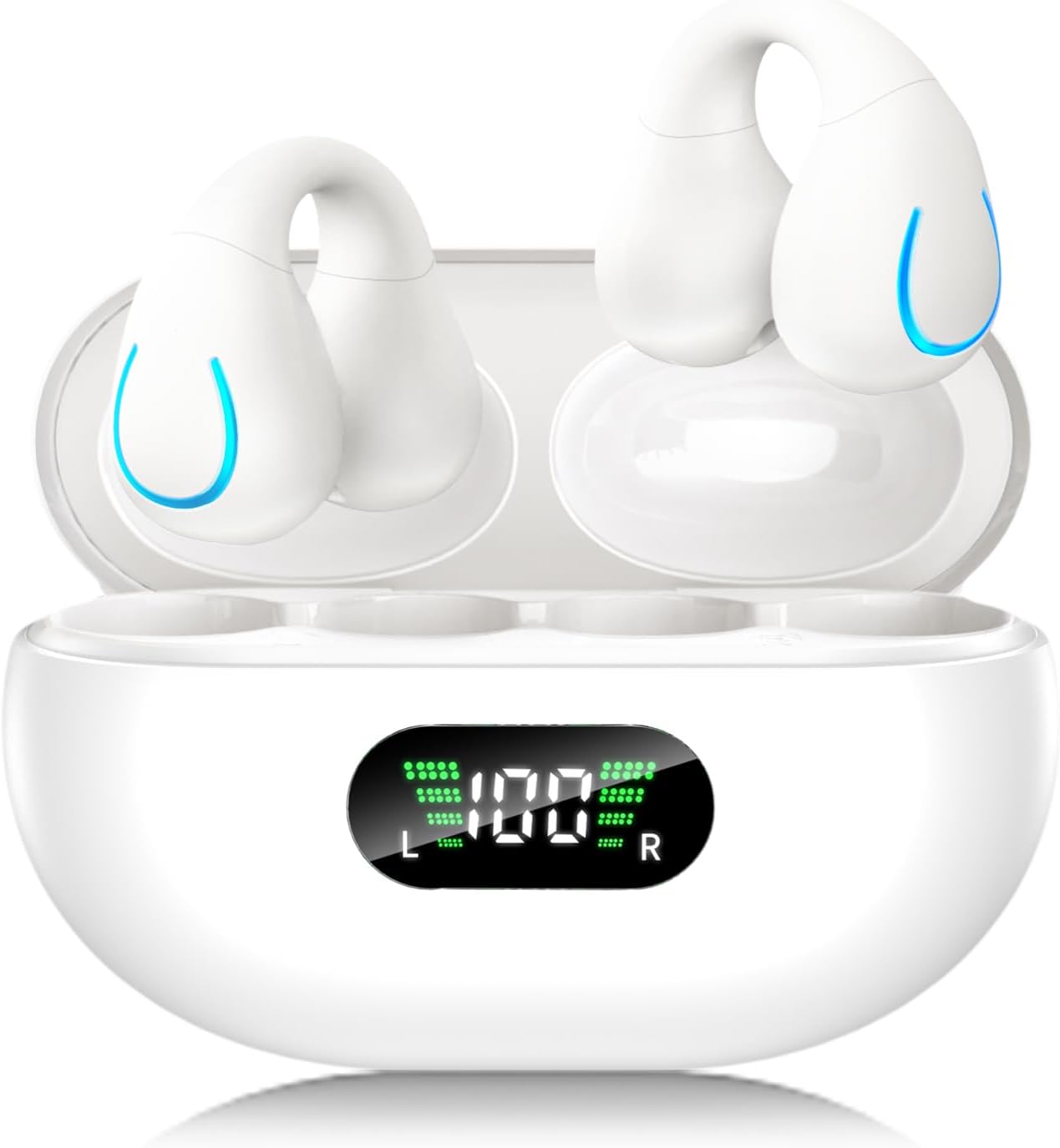 AI Translation Earbuds Real Time 144 Languages 60H Playtime Translator Ear Buds Audifonos Traductores Inglés Español Wireless Earphones Bluetooth Headphones for Travel Business Meeting