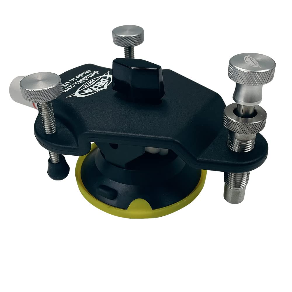 Professional Windshield Repair Bridge - Pump Style Vaccum Seal - Three Point Design - Spring Type Resin Injector - Auto Glass Rock Chip Repair Tool