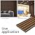 Art3d 6-Pack Acoustic Wood Slat Wall Panels for Interior Decor, 3D Fluted Sound Absorbing Wood Paneling for Accent Wall Ceiling Kitchen Living Room Bedroom Office, 94.5 x 7.9 inch Deep Walnut