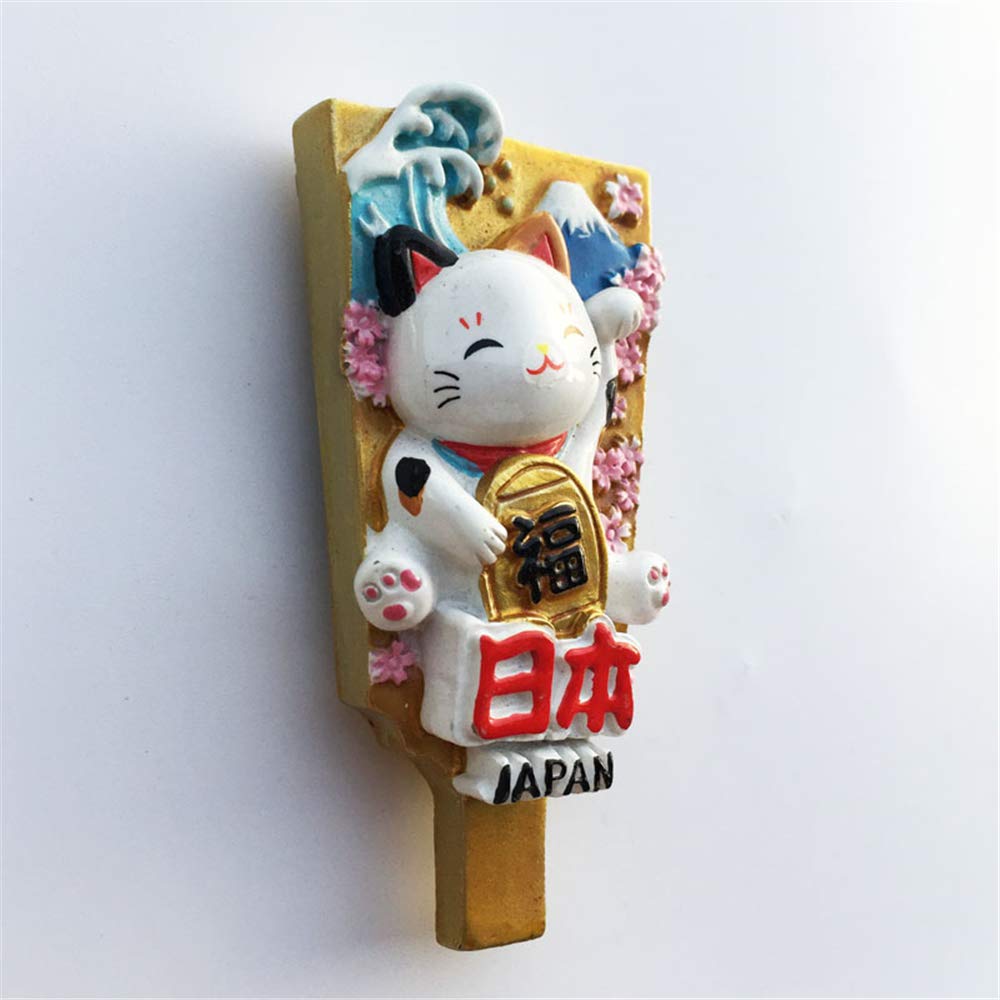 3D Kimono Fille Chat Chanceux Du Japon Réfrigérateur Aimant Souvenir Cadeau Maison Cuisine Réfrigérateur Décoration Magnétique Autocollant