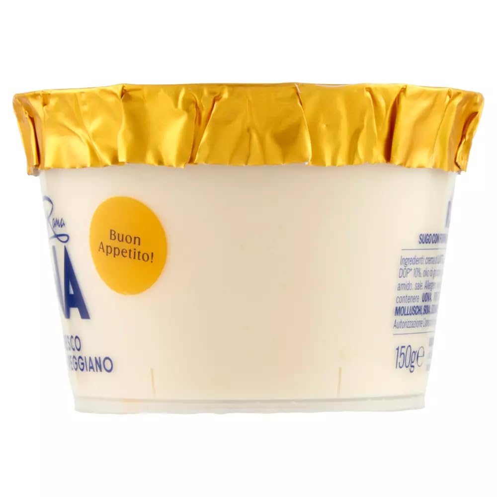 Giovanni Rana Sugo Fresco Parmigiano Reggiano, salsa fresca de queso parmesano 150 g + llavero Beni Culinari gratuito