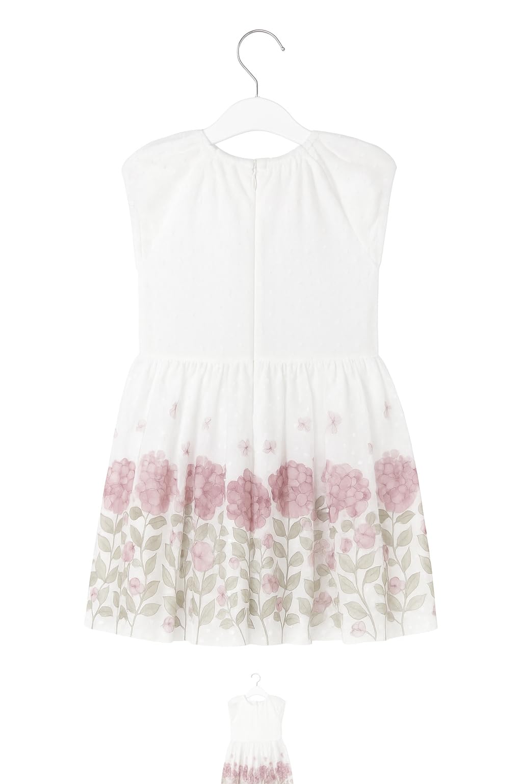 Mayoral Vestito Bambina Elegante Cerimonia, Abito con Gonna Floreale in Tulle e Maniche in Pizzo, per Matrimonio Compleanno e Occasioni Speciali