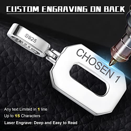 Number Pendant for Men Moissanite Pendant Personalized Jersey Number Necklace 18k White Gold Plated Sterling Silver Moissanite Necklace W/ Chain Bling Iced Out Diamond Pendant Athletes Number Baseball/Basketball/Football Sports Team Inspiration 0-99 Lucky Number3