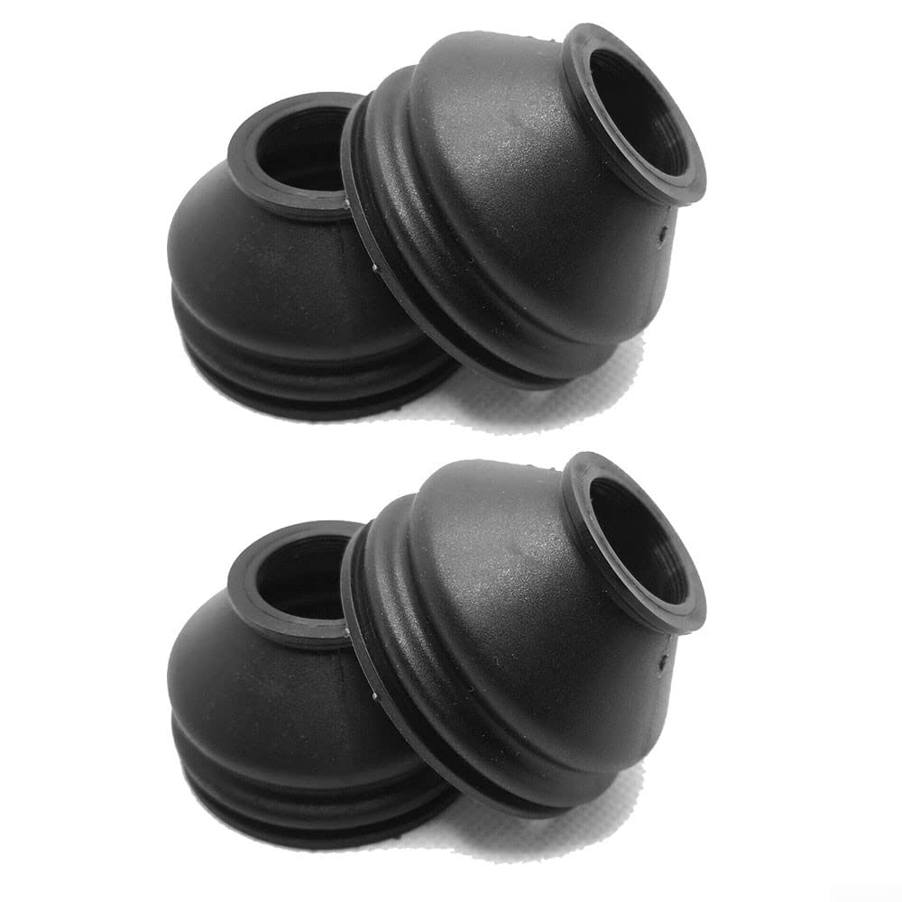 Lot De 4 Bottes Anti-Poussière Silicone 23x41x33 Mm – Soufflets De Rotule Direction & Suspension Universels 2288 Noir