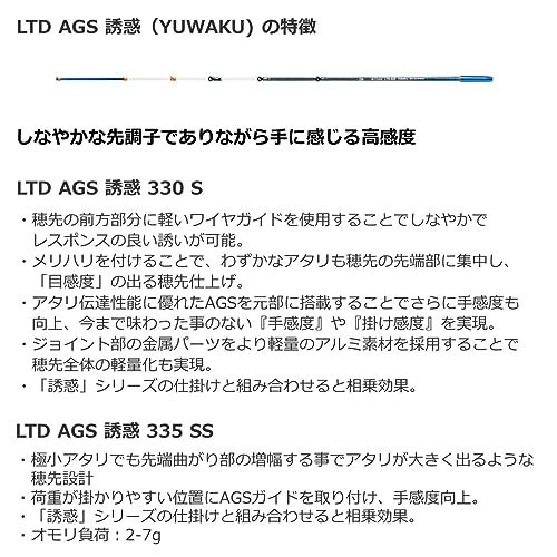 ダイワ(DAIWA) 穂先 クリスティア ワカサギ LTD AGS 誘惑 335 SS 画像4
