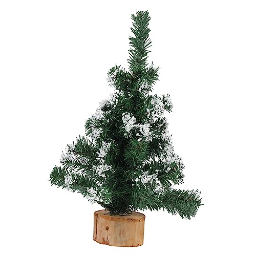 PRETYZOOM Festival Decoration Christmas Tree Fake Snowy Xmas Tree for Home Christmas Scene Adornment