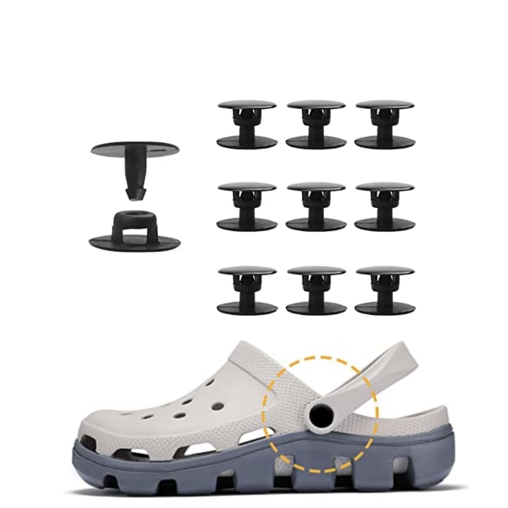 RDG Original Replacement Rivets for Crocs – 5 Set/ 10 Pcs Universal Shoe Repair Fasteners for Clogs – Durable Snap Rivet Parts (Durable & Long Life)