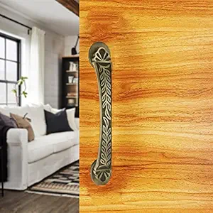 Atom 12 inches Aluminium Pull Handle | Brass Antique Finish | Door Handle | Office Cabinet Wardrobe Furniture Kitchen Drawer Push Bar, Kaveri