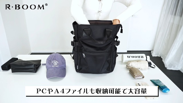 robita anyamnye 2WAY リュックBLACK