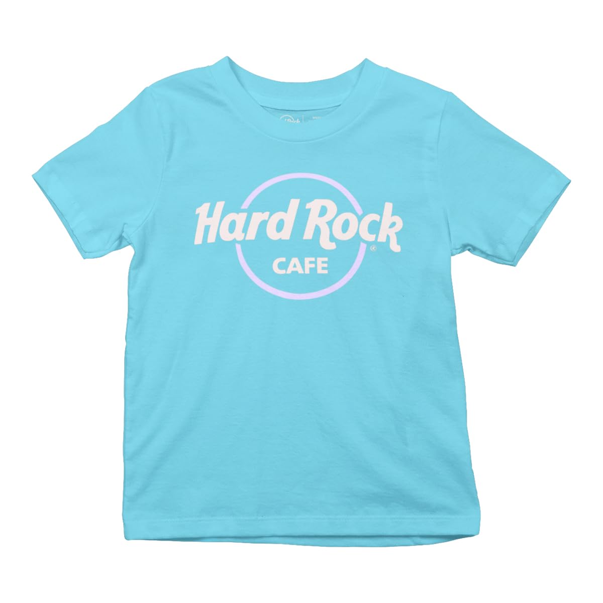Hard Rock Youth Kids Girls Pop of Color Tee in Light Aqua, Small