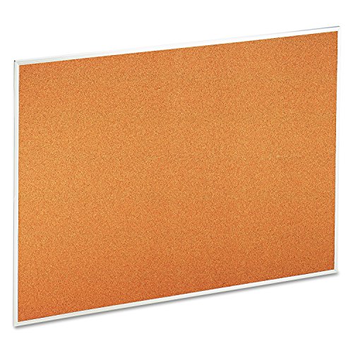 Universal 43614 - Universal Bulletin Board, Natural Cork, 48 x 36, Satin-Finished Aluminum Frame