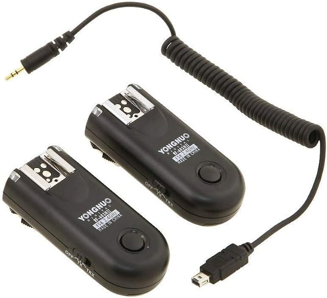 Yongnuo RF-603 N II  2 Wireless Trigger Kit for Nikon Cameras (2.4 GHz, 120 m, AAA), Black