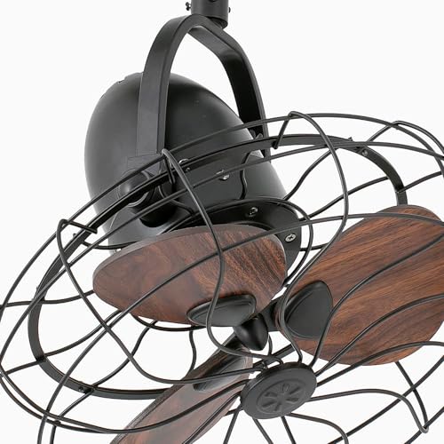 Faro Barcelona Ventilatore Keiki, A Parete E A Soffitto, Ac, Marrone Scuro - 6