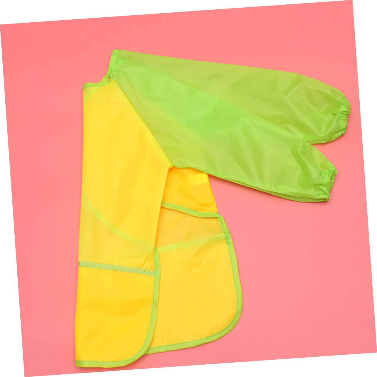 ibasenice 6pezzi Grembiuli Da Pittura Per Ragazzo Ragazza Maniche Lunghe Impermeabili e Rivestiti Pvc Grembiule Da Cucina Per Artisti Giovani Blu Giallo e Riutilizzabile Per Pittura Cucina e