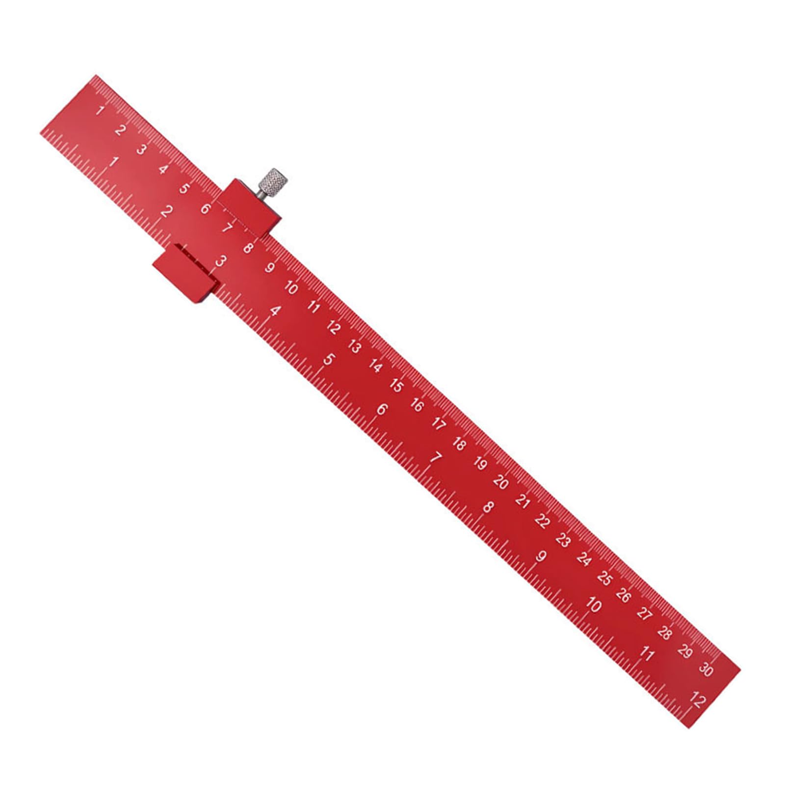 Professional Aluminum Alloy Positioning Ruler for Woodworking with Double Scale Precisions and Portability Positioning Ruler