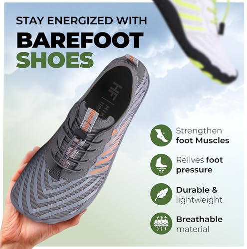 Calder Pro Healthy Barefoot Shoes for Men Woman | Minimalist, Wide Toe Box, Zero Drop Sneaker | Flexible Non-Slip Sole for Running, Walking, Hiking & Gym3