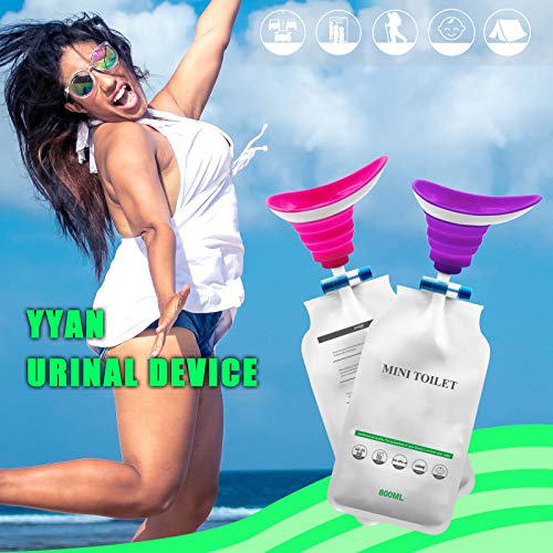 YYAN Portable Female Male Urinal Bag, Women Man Urination Device, Woman