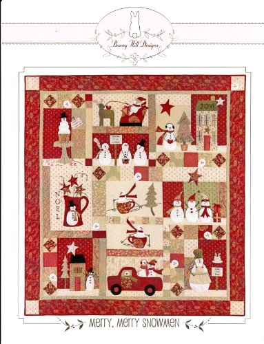 Bunny Hill Designs MERRY MERRY SNOWMEN BHD2035 9 Month BOM Pattern Set