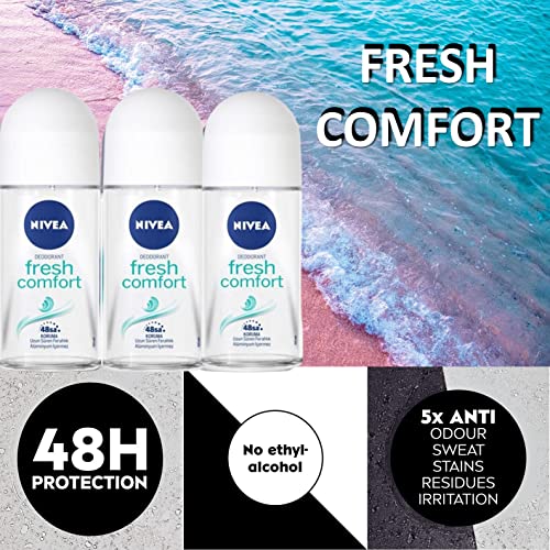 Nivea Fresh Comfort Roll-On Antitranspirante Pack 3 miniatura 3