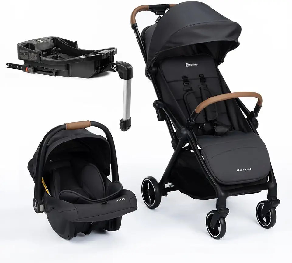 Travel System Safety 1st, Spark Plus Trio, com Isofix, 0 meses a 22 kg, Black Graphite