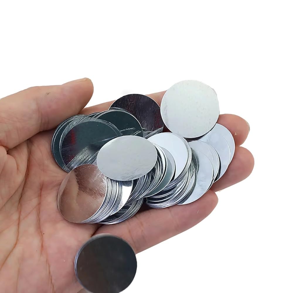 100 Stück Ultradünne Verzinkte Eisenscheiben – 10–40 Mm Runde Metallbleche For Heimwerkerarbeiten, Kunsthandwerk, Magnete Und Heimorganisation (0,3–1 Mm)(30 x 0.3mm)
