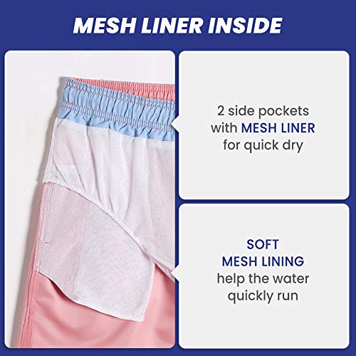 Image of maamgic Mens Slim Fit Swim Shorts Swim Trunks 7 inch Quick Dry Mens Bathing Suits with Mesh Lining