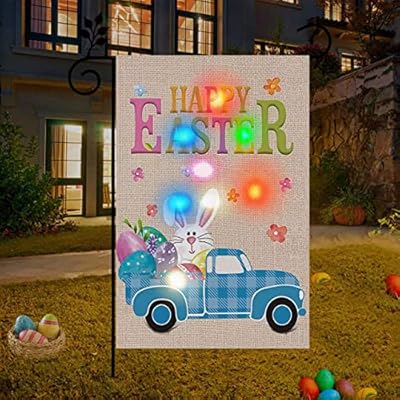 Easter Garden Flag Vertical