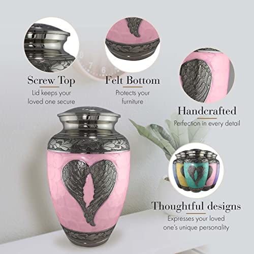 Image of Angel Wing Cremation Urns for Human Ashes Adult Female Angel Urns for Ashes
