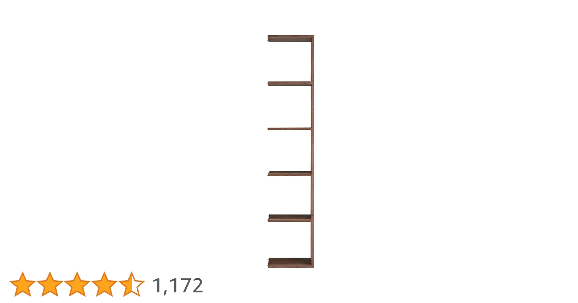 Amazon|無印良品 スタッキングシェルフ・追加5段・ウォールナット材 Amazon|無印良品 スタッキングシェルフ・追加5段・ウォールナット材