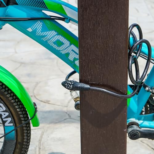 Bike Lock Combination Lock 4 Digit |1.8M X 10mm| Heavy Duty Bike Locks High Security - Anti Theft Bicycle Lock for Motorcycle Fence Gate Shed Trailer - Weather Resistant - Image 6