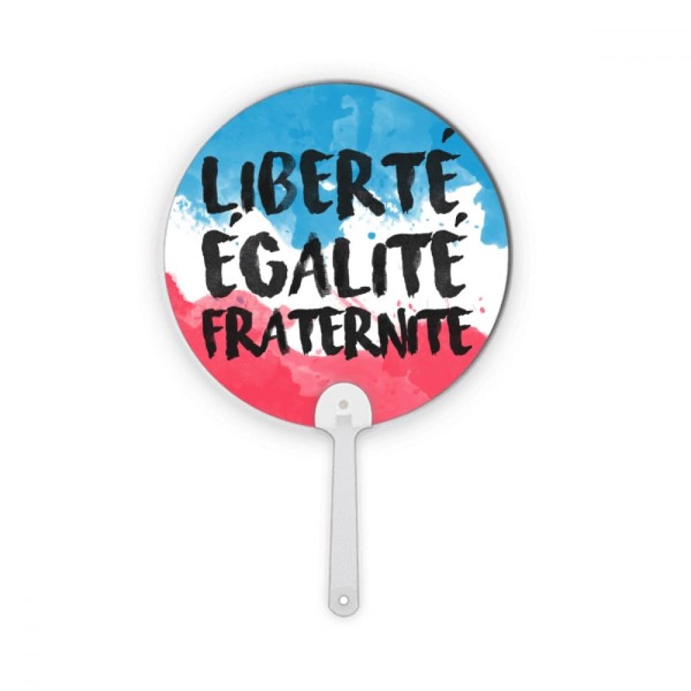 Drapeau rond France Liberté Égalité Fraternité pour décoration de fête et artisanat