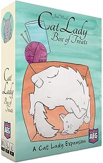 Cat Lady Box of Treats Expansion - Card Game, Collect and Rescue Cats and Strays, Family Fun, Cute Art, 2 to 4 Players, 30 Minute Play Time, for Ages 14 and Up, Alderac Entertainment Group (AEG)