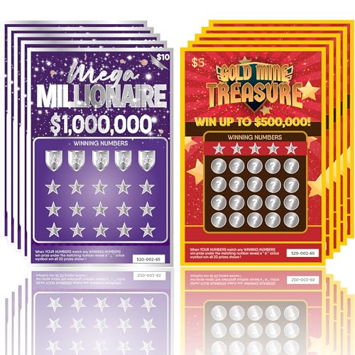 OnlyBP® 10 Pregnancy Announcement Scratch Off Cards - Fun and Creative Fake Lottery Tickets for Baby Announcement - Perfect for Surprising Family and Friends with Baby Reveal