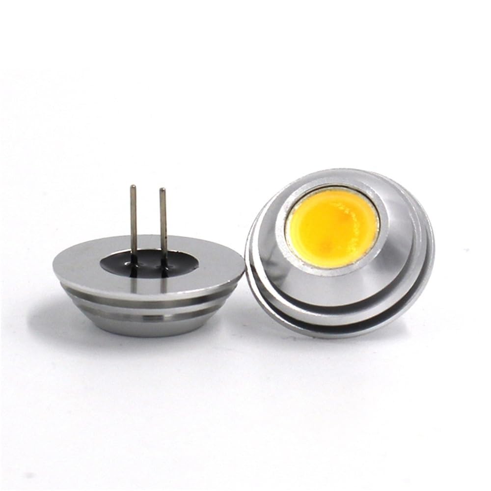 Hhf-Cases-11 Warm White Hhf Led Bulbs Lamps, 5Pcs/Lot Led G4 Light Super Bright Umbrella Shaped Downlight G4 Mini Corn Bulb Dc12v Cob Led High Power Tube 25 * 18Mm (Emitting Color : )