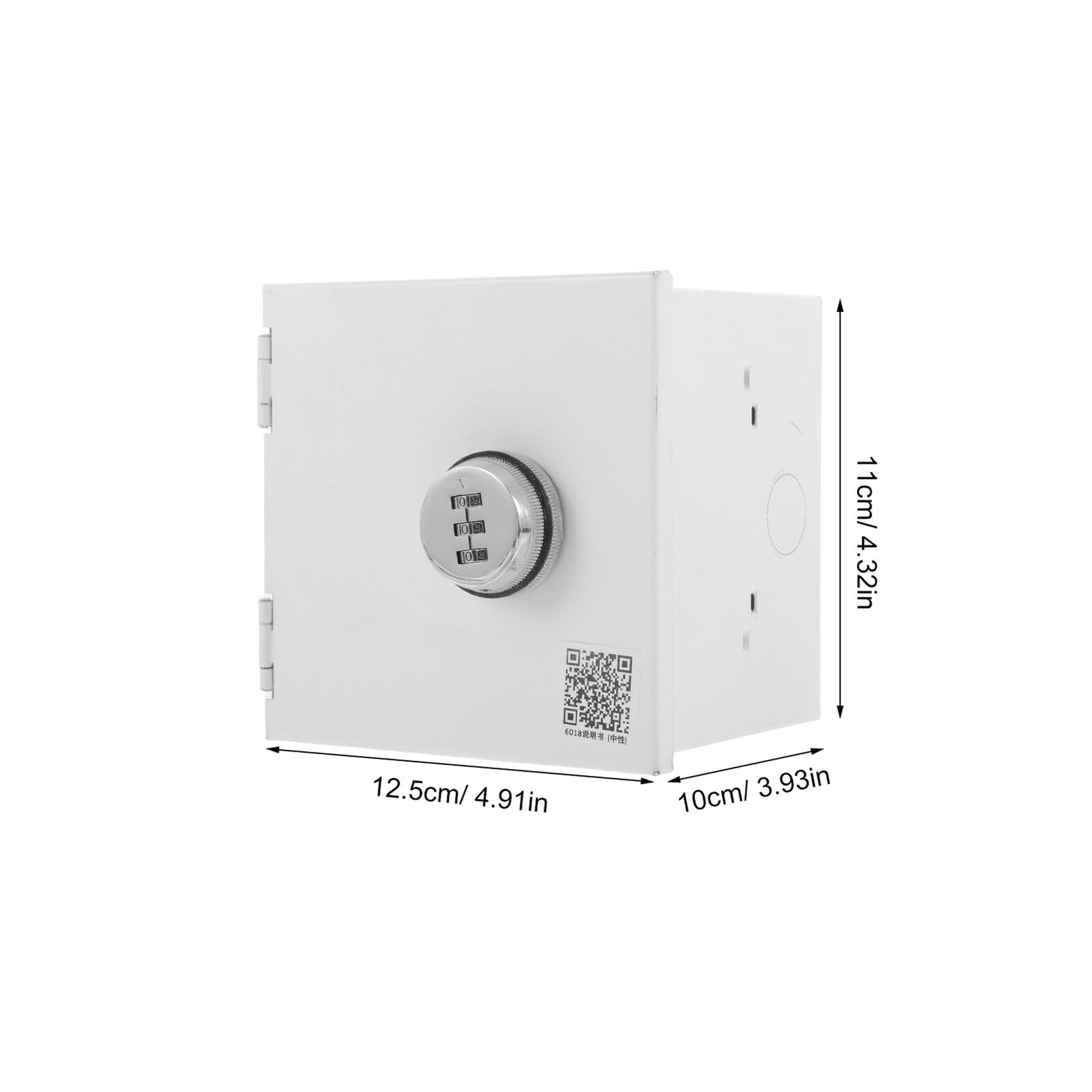 Boîtier Antivol pour Prise Électrique Mural à 1 Poste Cache-Prise Étanche en Acier Inoxydable Protection Renforcée Intempéries Sécurité par Serrure à Combinaison Usage