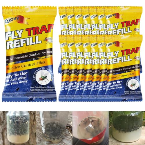 Image of 15 Pack Fly Trap Bait Refills, 15x30g Magnet Biting Attractant for Outdoor | Ranch Flies Farm Hunter Outside | Fly Control Repellent Killer | Barn Stable Horse Catcher