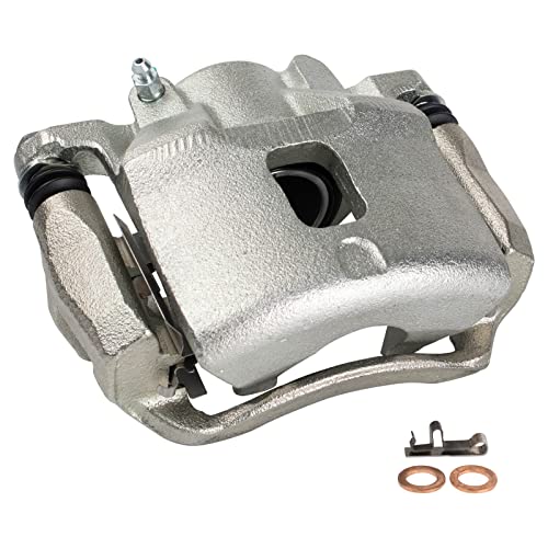 Image of TRQ Front Right Brake Caliper w /Bracket Passenger Side