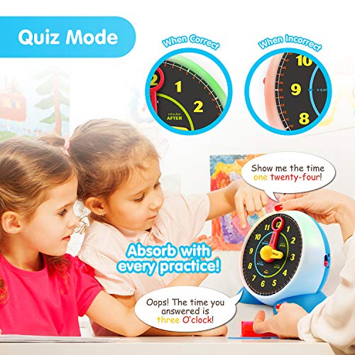 BEST LEARNING Learning Clock - Educational Talking Learn to Tell Time ...