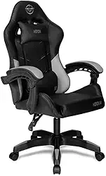 Cadeira Gamer TGT Heron M | Preto | Reclinável 90–125° | Espuma Moldada Alta Densidade | Pistão Classe 4 | TGT-HRM-BK02