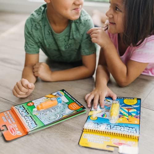 Melissa & Doug Water WOW! Animals Magic Painting Books with Water Pens | Water Colouring Books for Children Age 3 4 5 6 7 | Travel Toys for Toddlers on Plane Activities for Kids Travel Activity Packs