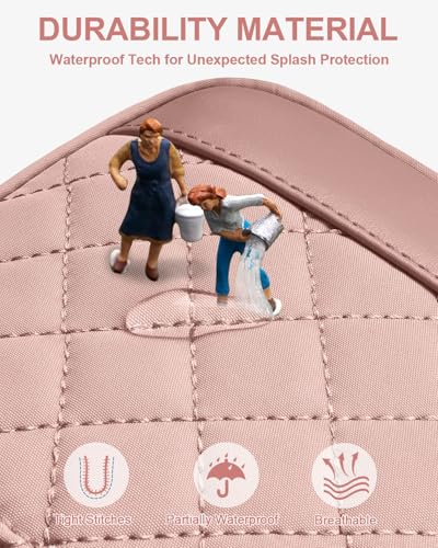 Image of Capolo Sling Bag for Women Men Waterproof Crossbody Bags for Women Trendy Casual Fanny Pack with Convertible Shoulder Strap Chest Bag for Travel Hiking(Pink, Medium)