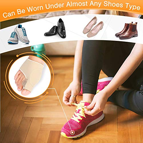Hallux Valgus Corrector, 1 Pair Bunion Corrector Toe Support Separator Hallux Valgus Protector Gel Toe Protective Spreader For Day And Night Use #TOP6