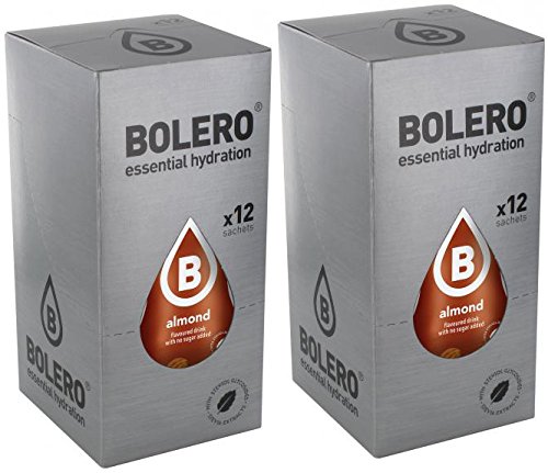 Bolero Drinks - Bevanda nutrizionale al gusto di mandorla, 24 x 9 g