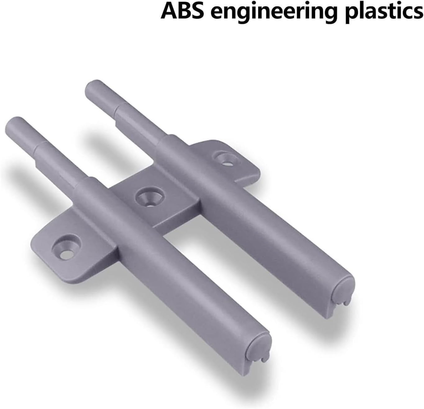 Cabinet Magnetic Push Latch, Cupboard Latch,2PCS Cabinet Touch Latches Mute for DualOpening(Gray 2)