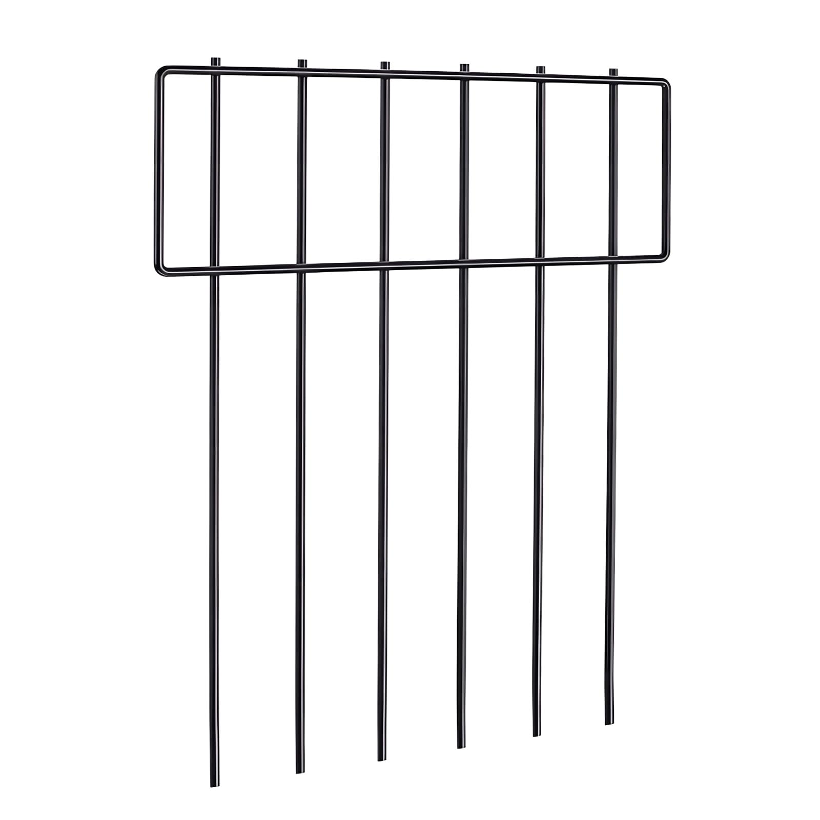M.J COMFY-LIFE 10pack Garden Animal Barrier Fence – Rustproof Metal Decorative Fence Panels for Dogs, Rabbits & Pets, Underground Garden Border Fence (13Inch Length x 16.5 Inch Height)