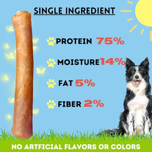 Image of BULLYSTICKS & MORE 10 Inch Beef Collagen Rolls for Dogs (Extra Thick - 4 Count) - Bones for Dogs - Dog Parents Choice - No Hide Beef Cheek Rolls