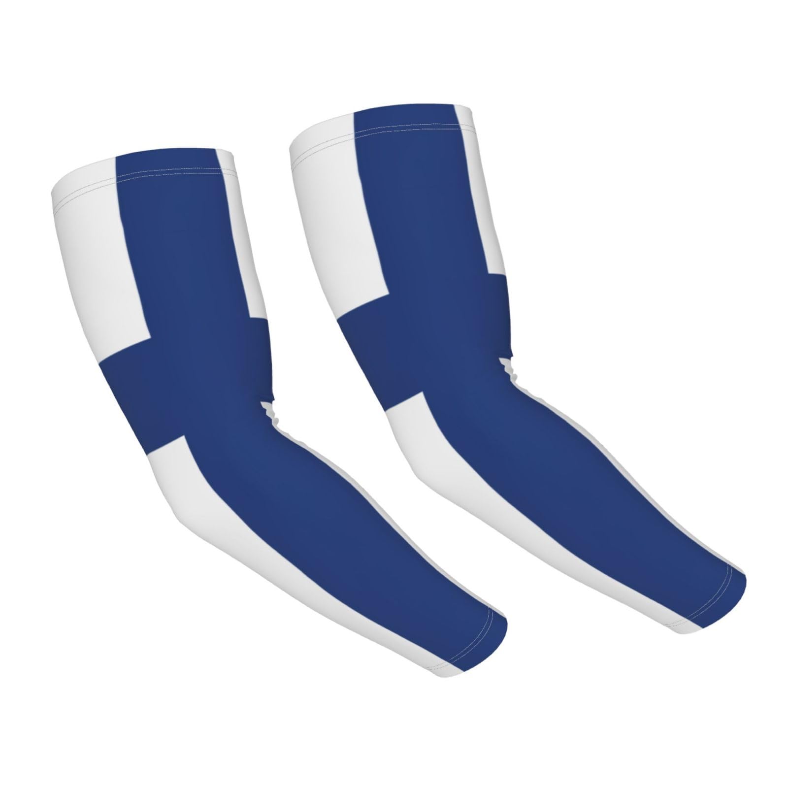 GaxfjRu Finnish Flag Cooling Arm Sleeves For Men & Women â€“ Breathable, Uv Sun Protection, Sports Arm Sleeves For Women