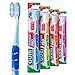 GUM Technique PRO Spazzolino da Denti/Setole affusolate/Pulizia profonda ed efficace anche negli spazi interdentali/Testina Compatta/Setole Morbide / 4 colori in ogni confezione / 4x 4 pz